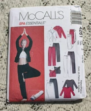 New Uncut McCall's Spa Essentials Pattern 4261 Woman's Sz Lrg / Xlrg