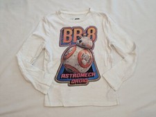 Gap Kids Star Wars Boys Long Sleeve Interactive Graphic T-shirt BB-8 SIZE XS 4-5