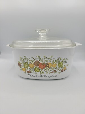 CORNING WARE Spice of Life A-3-B Casserole 3 Quart with Pyrex A-9-C Lid