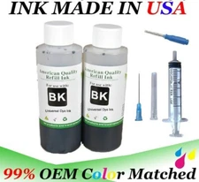 2x100ml Black Ink Cartridge Refill Box Kit for Canon PG-240/240XL