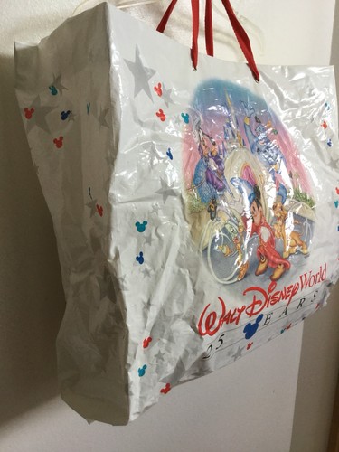 Walt Disney World 25th Anniversary Park Large Shopping Bag 20X18X8” Double Sided - Picture 4 of 6
