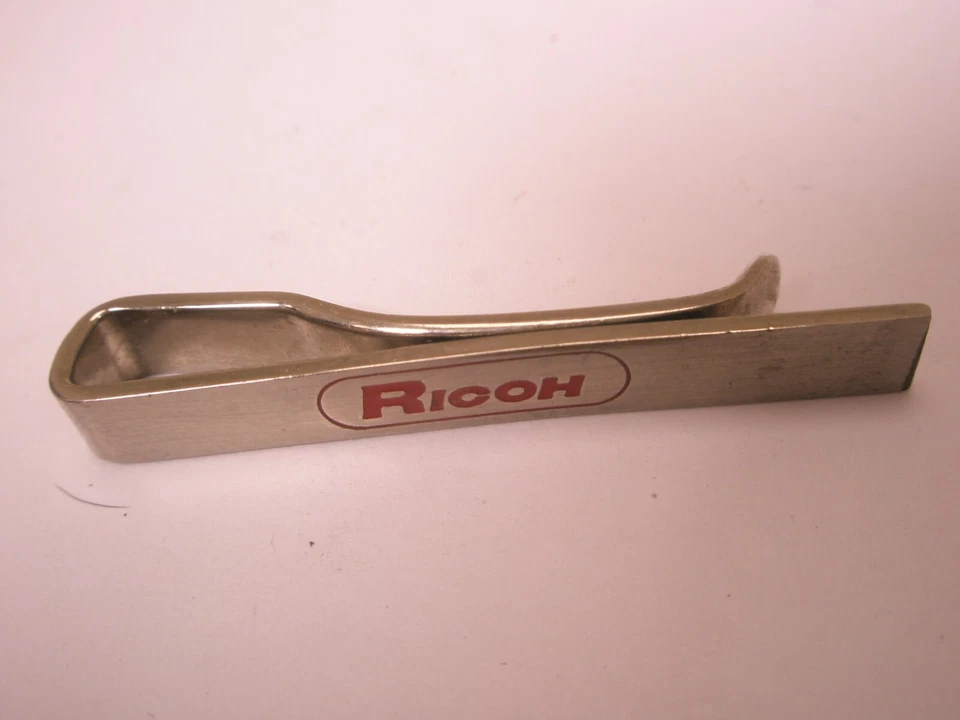 Clip de barra de corbata Ricoh Electronics vintage Riken preocupación Japón Foto 4 de 4