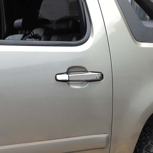 10X Chrome Mirror COVERS & Door Handle Trim For 07-13 Chevy Silverado Avalanche - Picture 11 of 24