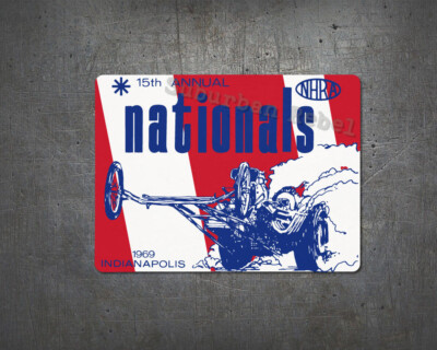 15th Nationals Aufkleber - Oldschool Drag Racing Hot Rod MOPAR V8 Muscle Sticker
