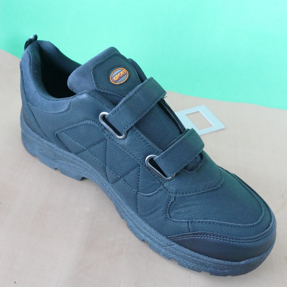 Scarpe Sneakers Uomo Eleganti Nere, Con Lacci O Strappo, Alte Estive, Antinfortunistiche Leggere, Multiuso Per Basket, Trekking E Tempo Libero - 2