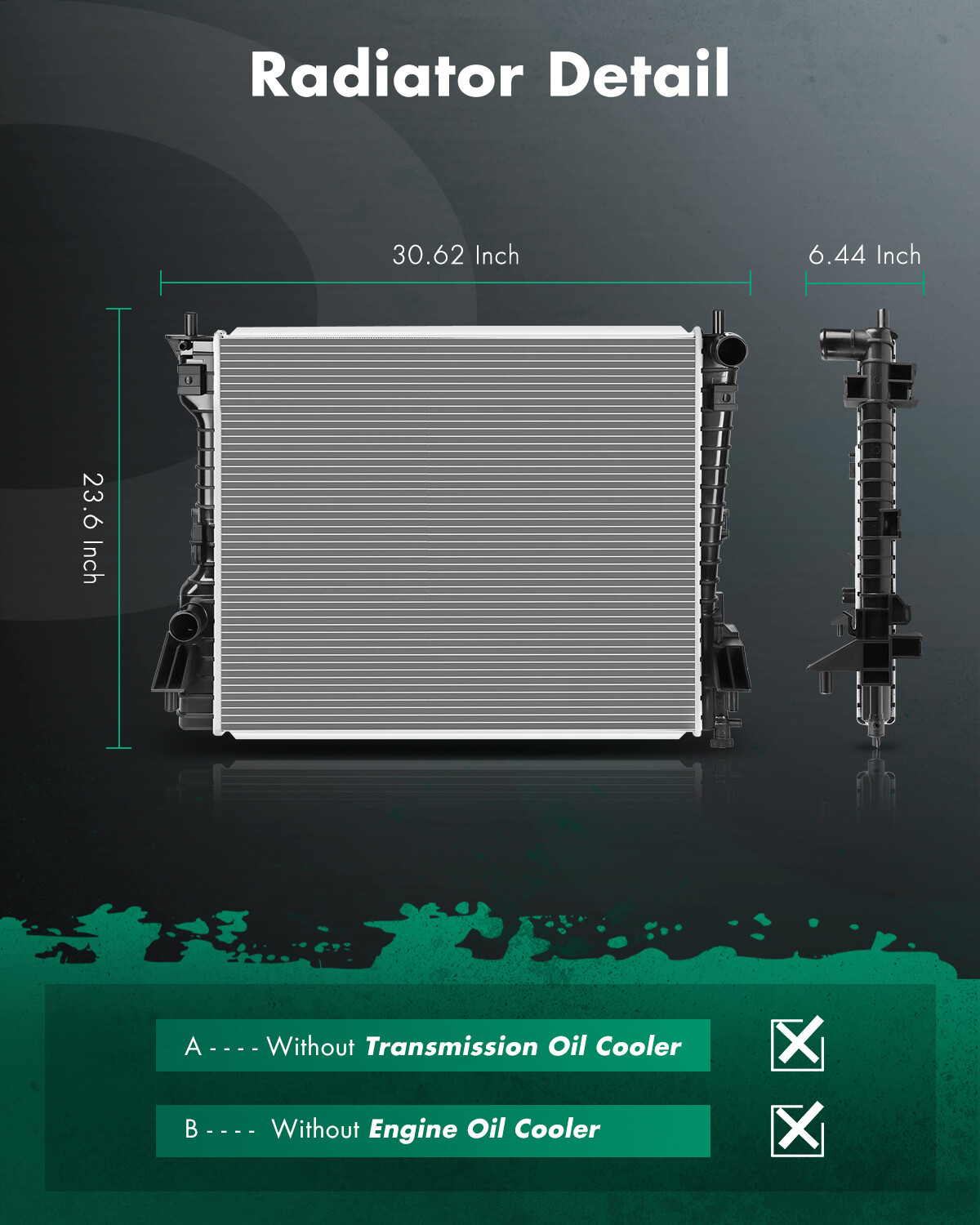2789 Radiator for 2005 06-2013 2014 Ford Mustang 3.7L 4.0L 5.0L 4.6L 5 ...