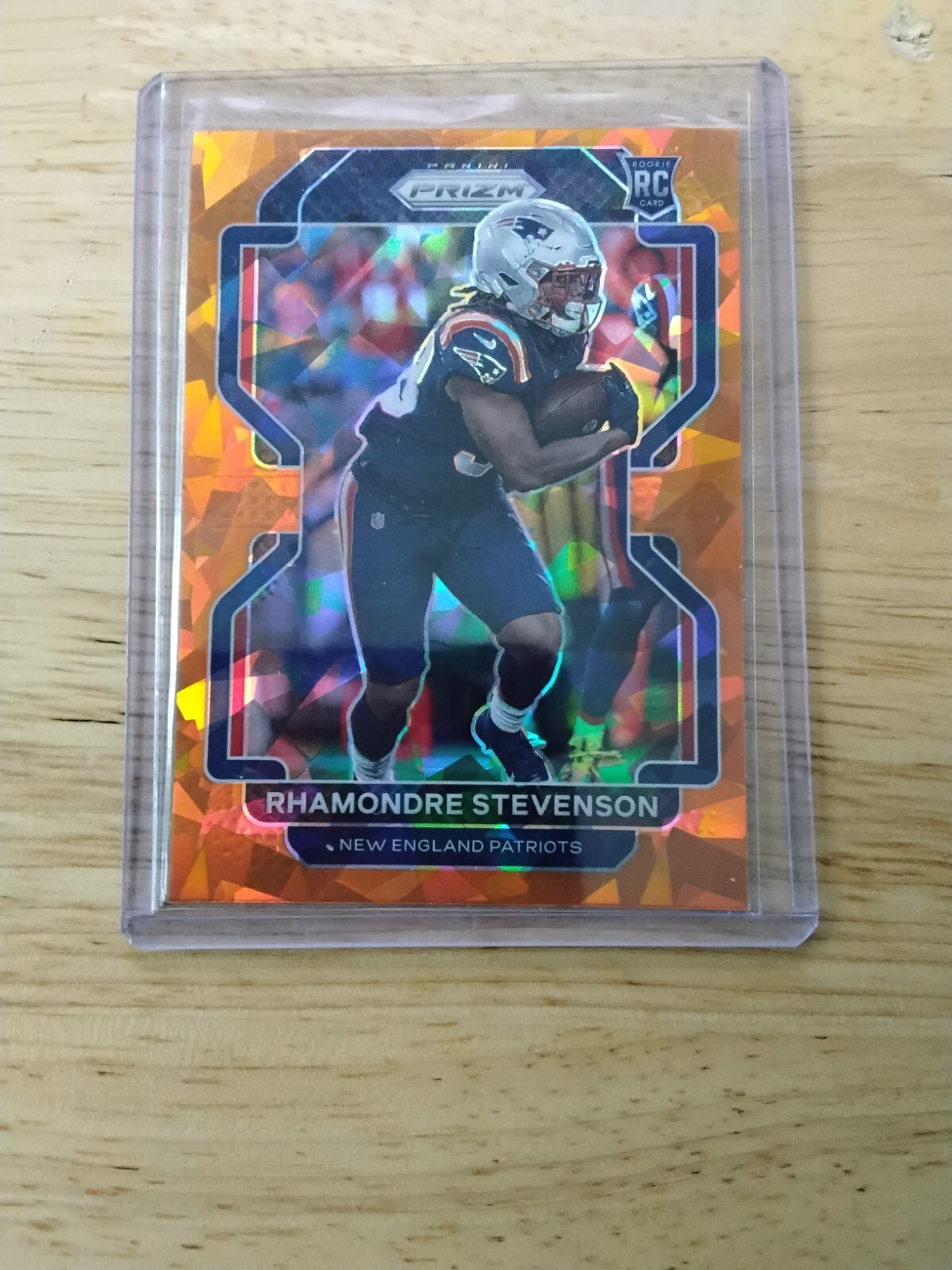 2021 Panini Prizm - Rhamondre Stevenson - 367 Orange Ice (RC)