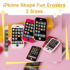Fun phone Shaped Eraser Rubber Stationery Kid Gift Party Bag Stocking Fillers UK