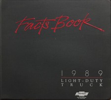 1989 Chevy Truck Facts Book Color Upholstery Dealer Album Chevrolet