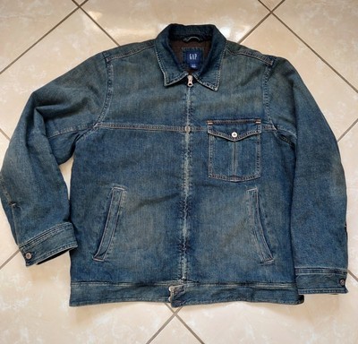 GAP Denim Jean Jacket Mens Bleu Color Size XL | eBay