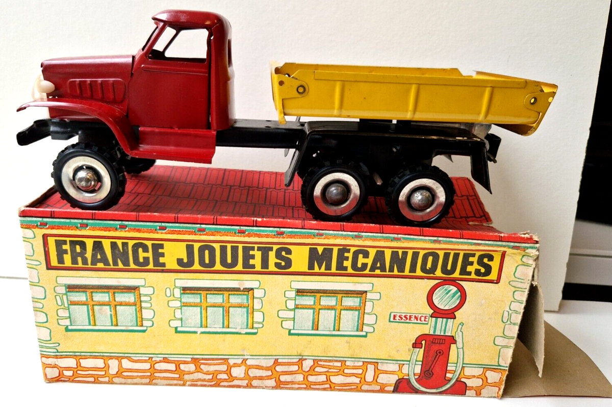 Camion GMC Benne France Jouet – Tôle, Boîte D'origine, Super état