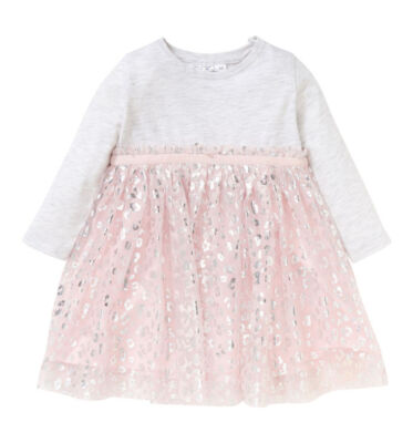 Ergee baby girls dress tulle dress long sleeve sparkly - size 68, 80 B1