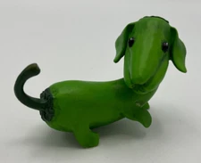 Enesco Home Grown Figurine Green Pepper Dachshund Retired No Box