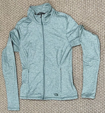 The North Face Heather Green Women's Sz Small Full-Zip Athletic Workout Jacket