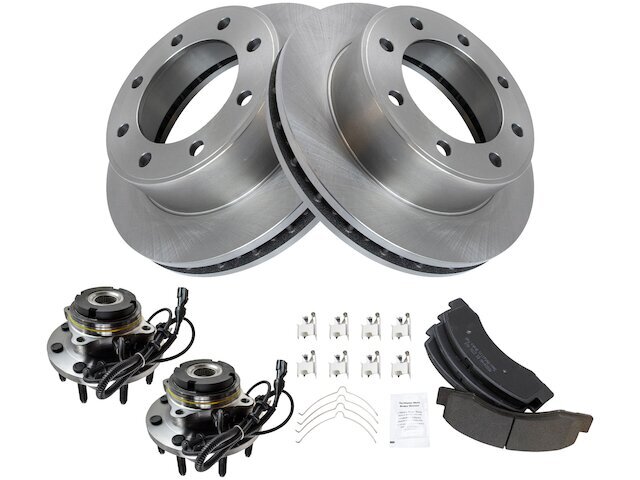 Front Brake Pad Rotor Wheel Hub Kit for Ford F250 Super Duty 35WHFB