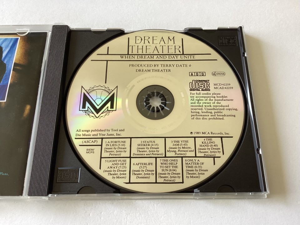 Dream Theater When Dream and Day Unite CD Rock Album 1989 eBay