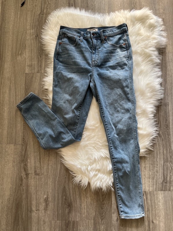 Madewell Jeans Women’s 28T  Blue High-Rise Skinny Crop Light Stretch