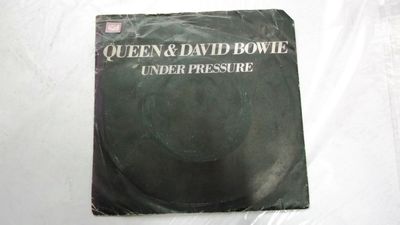 Queen & David Bowie Emi 5250 Under Pressure Rare Single 7'' 45  VG+