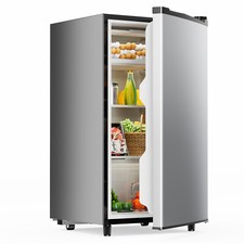Mini Fridge with Freezer Small Refrigerator Adjustable Thermostat Low Noise