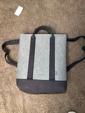 MRKT Bag Mad Rabbit Kicking Tiger Backpack Dark Gray Hard Felt pockets Zippers