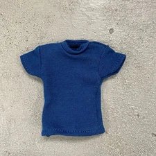 MO-SL-DB: 1/12 Dark Blue T-Shirt for 6" slim action figure body