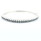 Certified 2.50Ct Blue Diamond Bangle Bracelet-Great Luster-Video