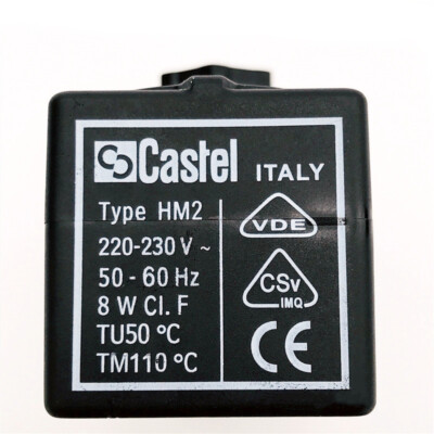 Castel Type HM2 Solenoid Valve Coil 230V 50-60HZ 8W New KD