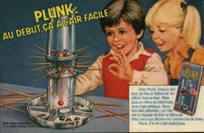 Publicité ancienne jeux Plunk  1959 issue de magazine