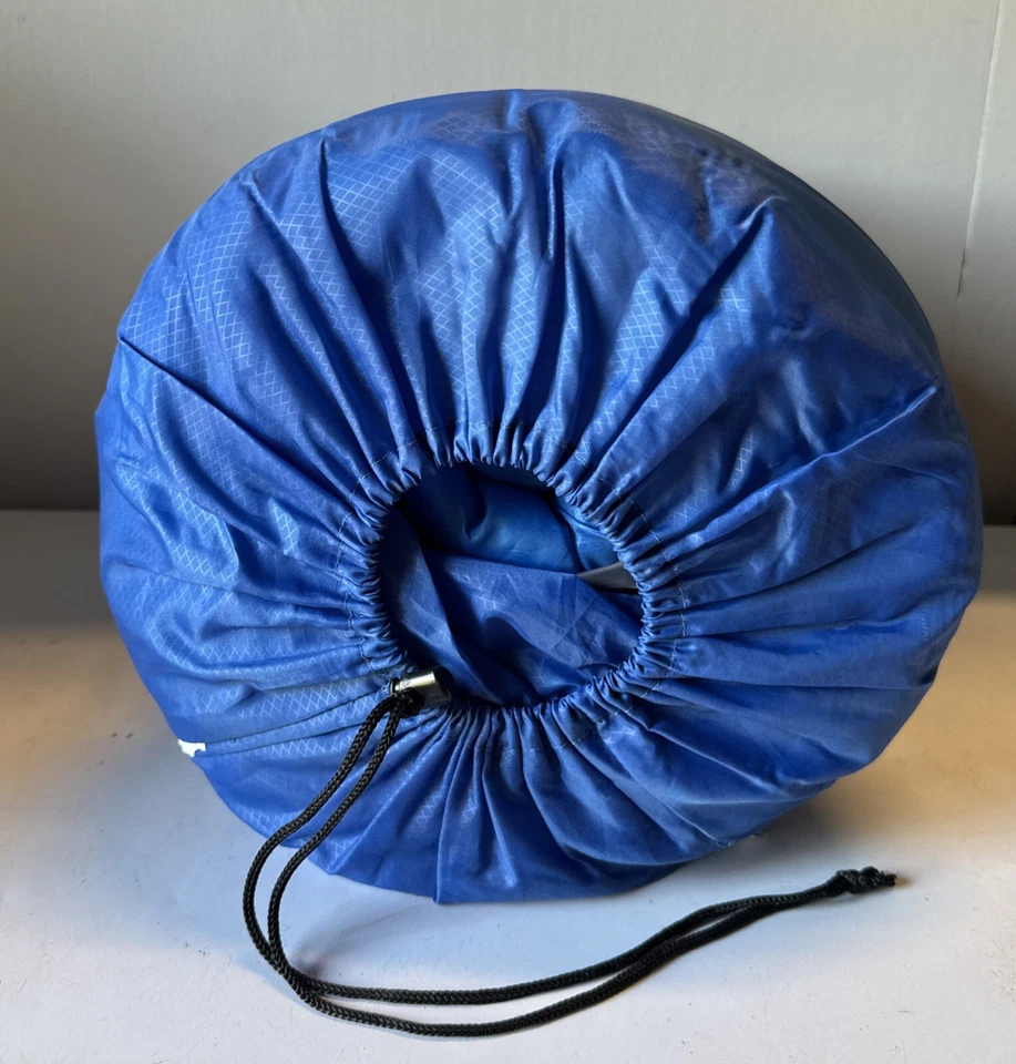 Cool Weather Sleeping Bag Ozark Trail 40°F 33”x77” Blue Pre-Owned Unused Fits 1 - Image 2 of 4