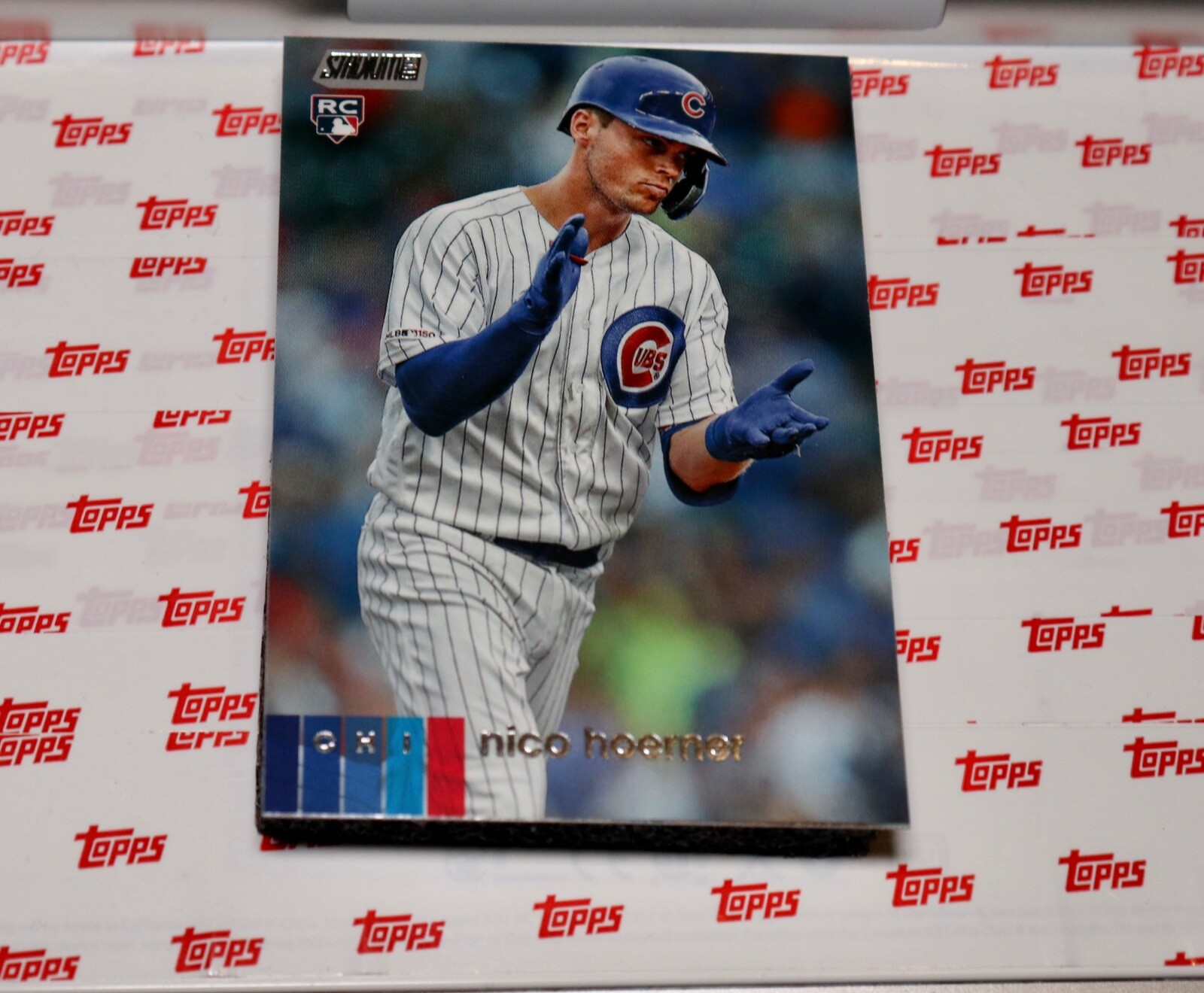 2020 Topps Stadium Club #253 NICO HOERNER Chicago Cubs PHOTO Rookie Card RC