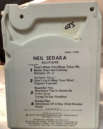 5 Neil Sedaka 8 Track Tape Lot - Picture 12 of 12