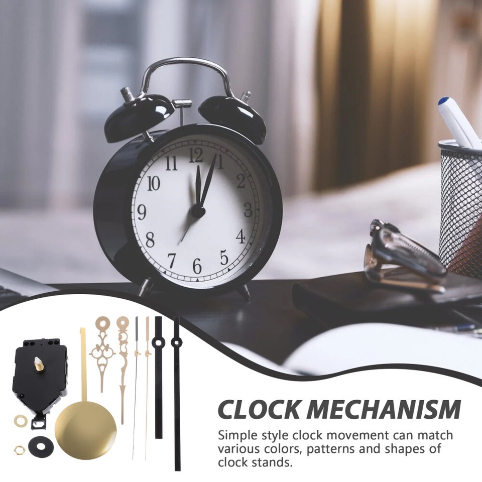 Clock Mechanism And Hands Kit Long Shaft DIY Repair Movement eBay