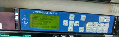 DVB-SATELLITE MODULATOR ADVENT DVM5000 / ASI  IN / S2/8PSK L BAND &70 MHz   OUT