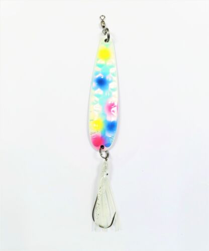 Cuchara de salmón McOmie's 4" cucharas brillantes con Hoochie (24 colores) - Imagen 22 de 48