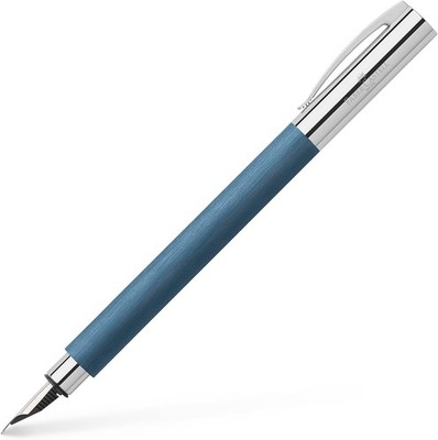 Faber Castell Füllfederhalter Ambition Edelharz 147140 Blau Feder M Etui Stift