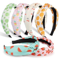 Knotted Headbands For Women Girls 6 PCS Stylish Wide Hair Accessories Set