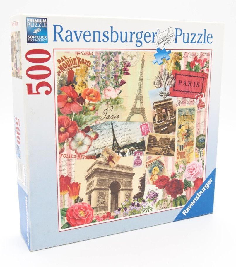 Ravensburger PARIS IN SPRING French Themed Vintage Art Jigsa