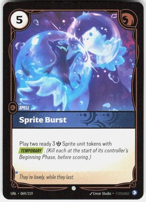 Sprite Burst Common Unleashed 069/219 NM