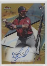 2020 Topps Finest Gold Refractor 44/50 Domingo Leyba #FA-DL Auto z3a