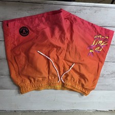Playboy x PacSun Shorts Mens Medium Swim Trunks Board Shorts Mesh Lined Orange