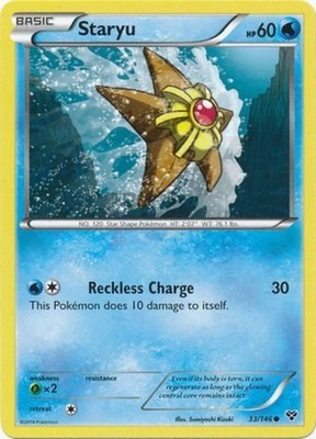 Staryu - 33/146 - Common (Hp) XY Base Set - Water Pokémon