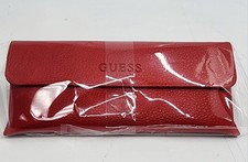 GUESS Eyeglasses Case Faux Leather Red Case Only glasses not included.