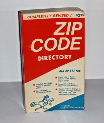 Vintage 1976 Arrow ZIP Code Directory All 50 States Paperback 4th Edition