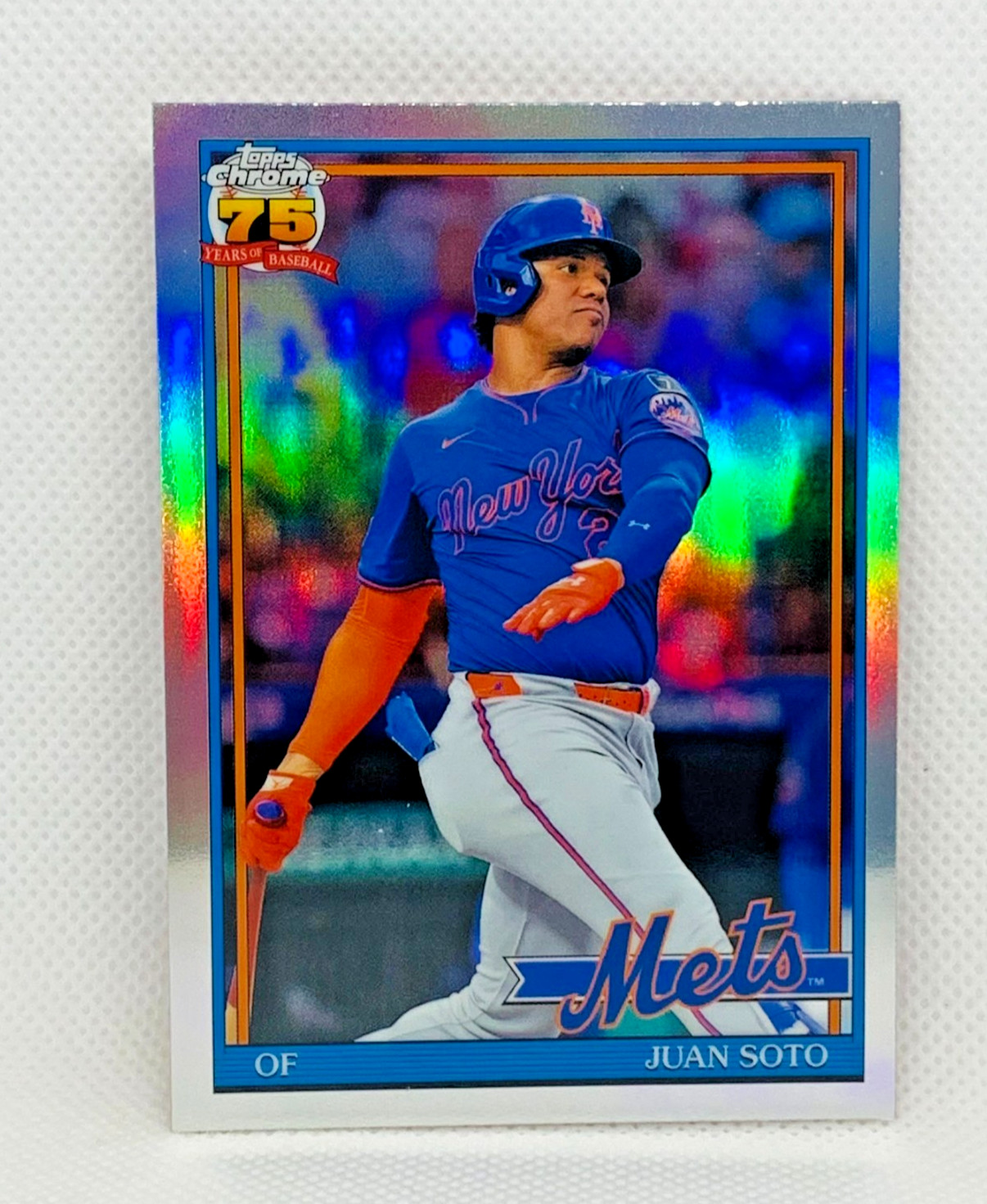 2026 Topps Chrome Baseball Juan Soto 1991 Topps Silver Refractor Card 91CB-11