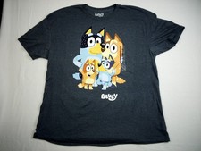 Bluey Family Group Shot Children's Learning Series T-Shirt Adult Size 2XL NEW