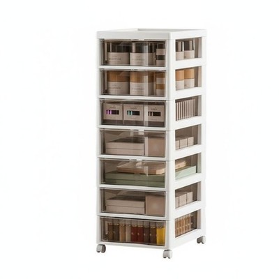 Rollbarer Schminkwagen mit Schubladen Kosmetik Organizer Partikelfest