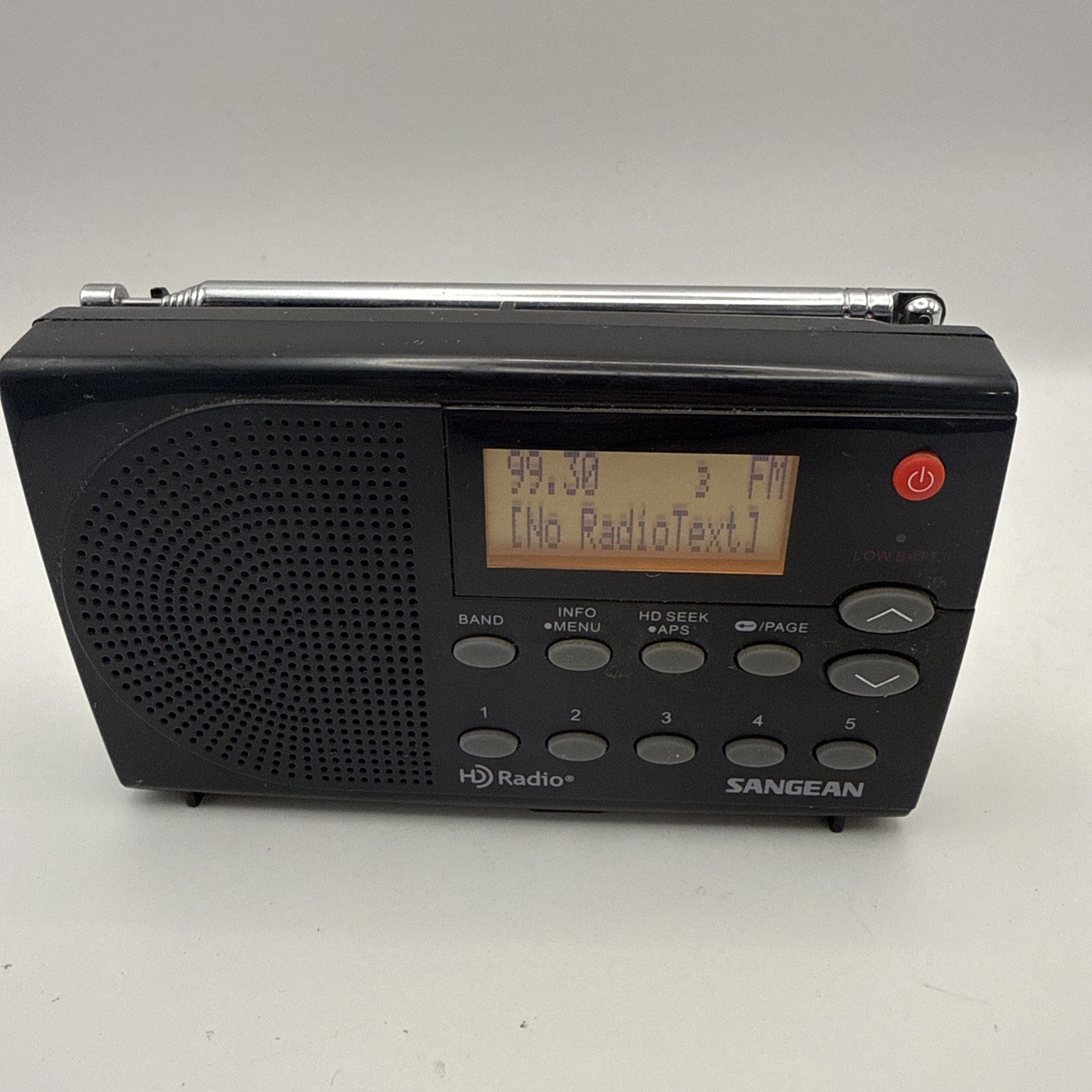 Sangean HDR-14 HD Radio / FM Stereo / AM Portable Radio Black HD Radio Tested
