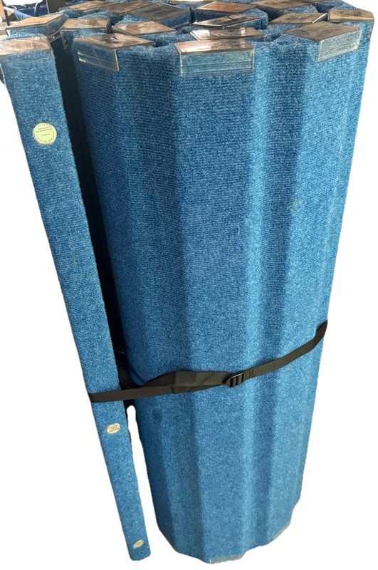 Angeles Quiet Divider Sound Sponge 48”x 120” Room Divider Blue No Legs (10’x4’)