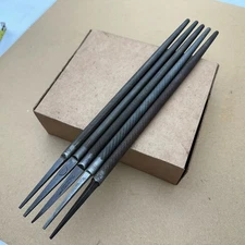 Vintage Nicholson Rat Tail Hand File 5pc Lot USA All Round 12” 15” OAL Good