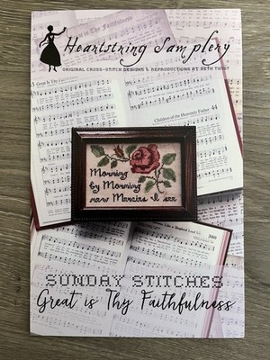 Heartstring Samplery ''Great is Thy Faithfulness'' Cross Stitch Chart Religious